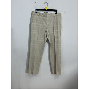 Womans Banana Republic Hampton Size 8 Zip Front Low Rise Tan Trousers